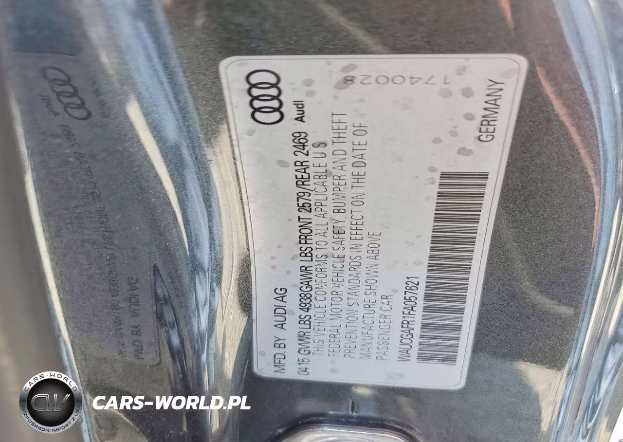 2015 Audi S5 Premium Plus VIN:WAUCGAFR1FA057621 - 13