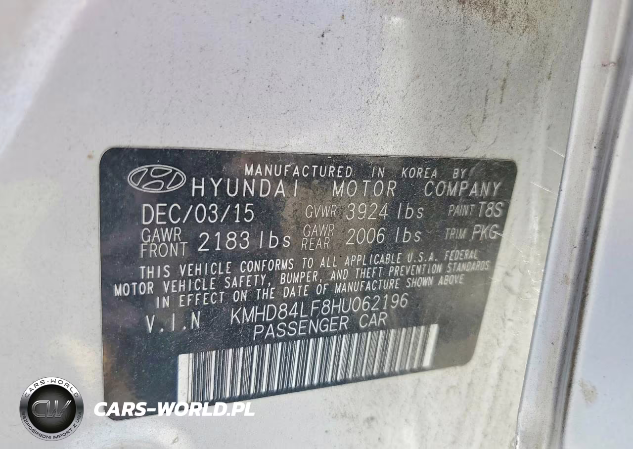 2017 Hyundai Elantra Se VIN:KMHD84LF8HU062196 - 12