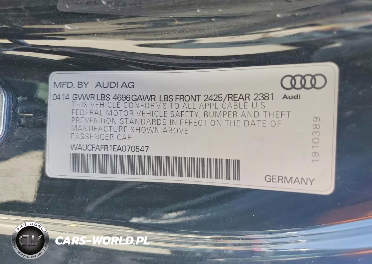 2014 Audi A5 Premium VIN:WAUCFAFR1EA070547 - 12