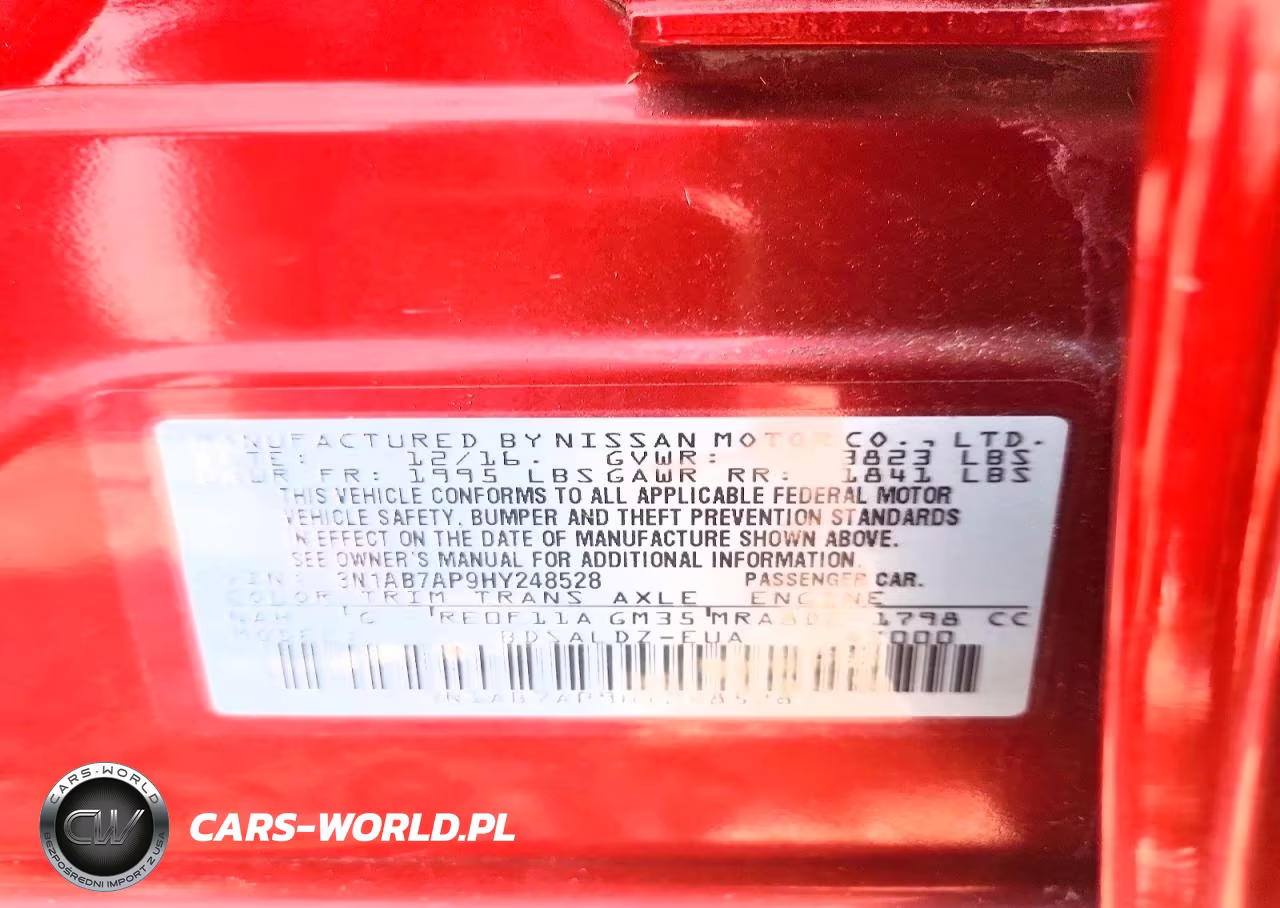 2017 Nissan Sentra Sv VIN:3N1AB7AP9HY248528 - 13