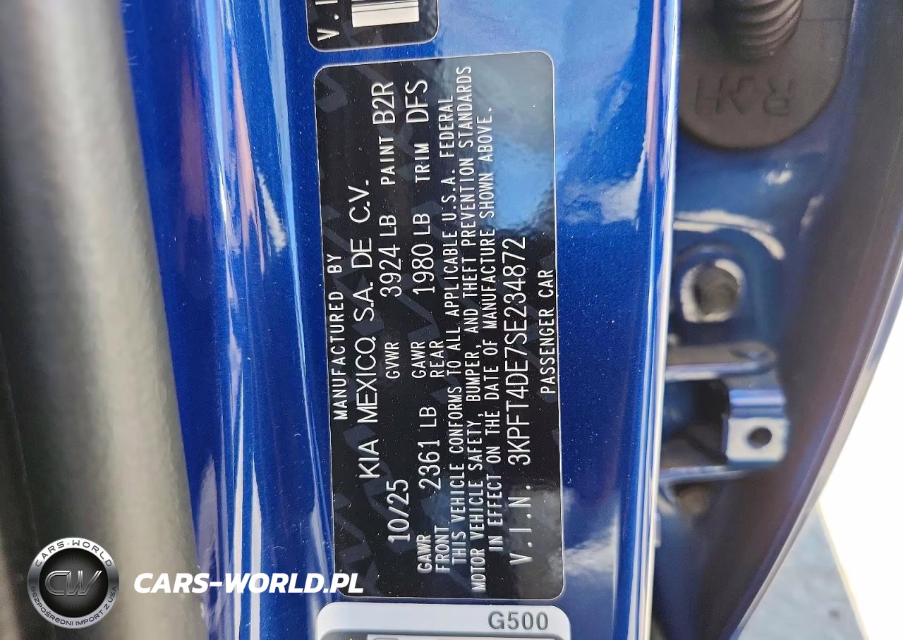 2025 Kia K4 Lxs VIN:3KPFT4DE7SE234872 - 12