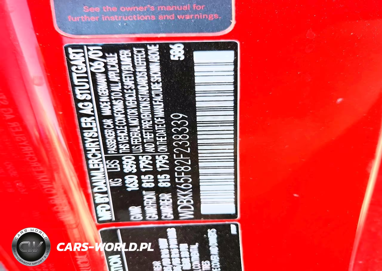 2002 Mercedes-Benz Slk 320 VIN:WDBKK65F82F238339 - 12