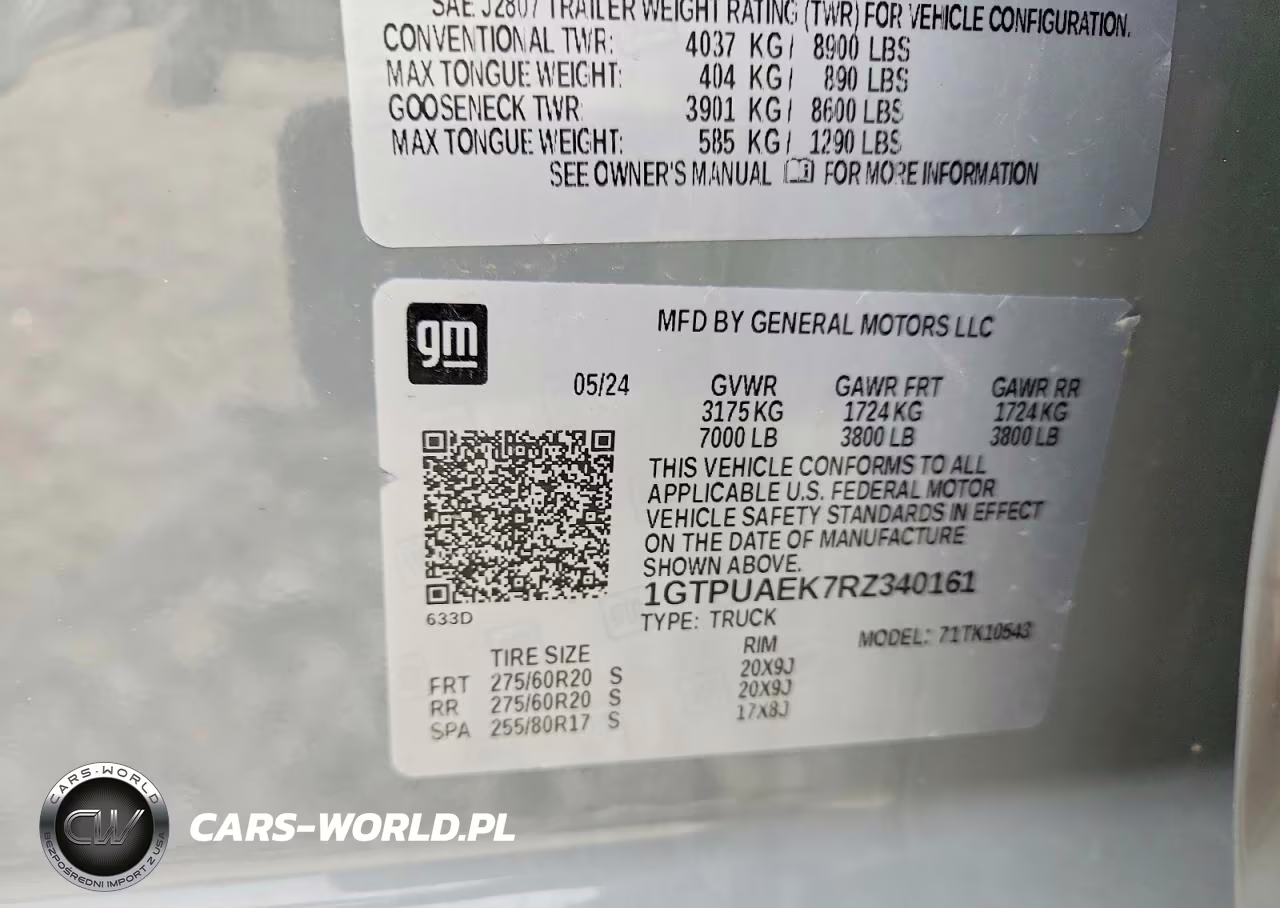 2024 GMC Sierra K1500 VIN:1GTPUAEK7RZ340161 - 12