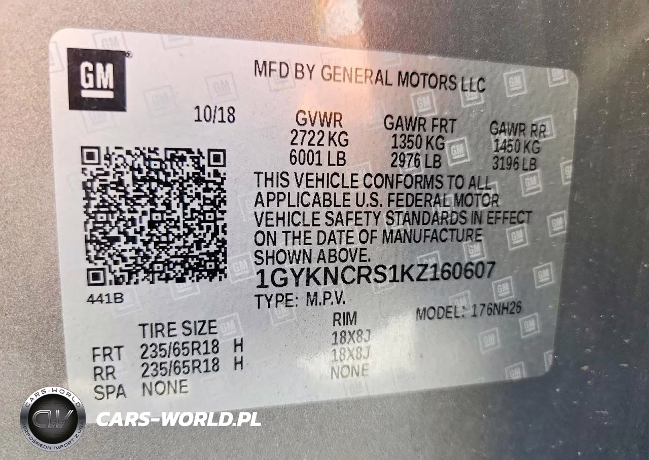 2019 Cadillac Xt5 Luxury VIN:1GYKNCRS1KZ160607 - 13