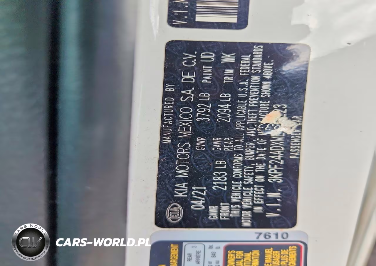 2021 Kia Forte Lxs VIN:3KPF24ADXME363223 - 12
