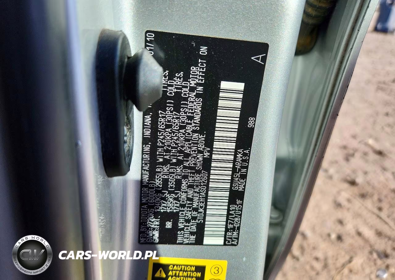 2010 Toyota Highlander Se VIN:5TDJK3EH1AS012607 - 13