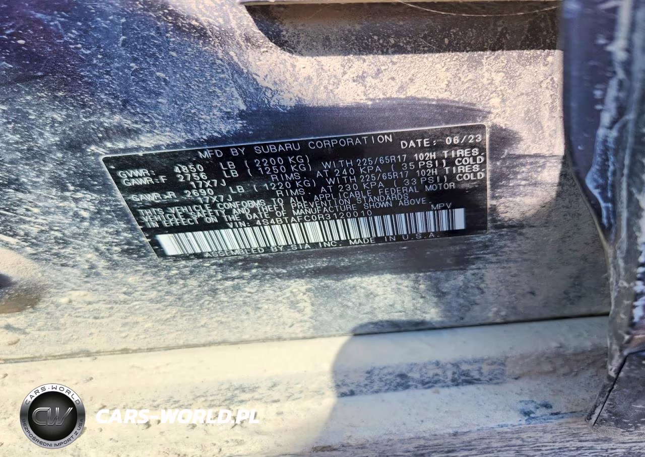 2024 Subaru Outback Premium VIN:4S4BTAFC0R3120010 - 13