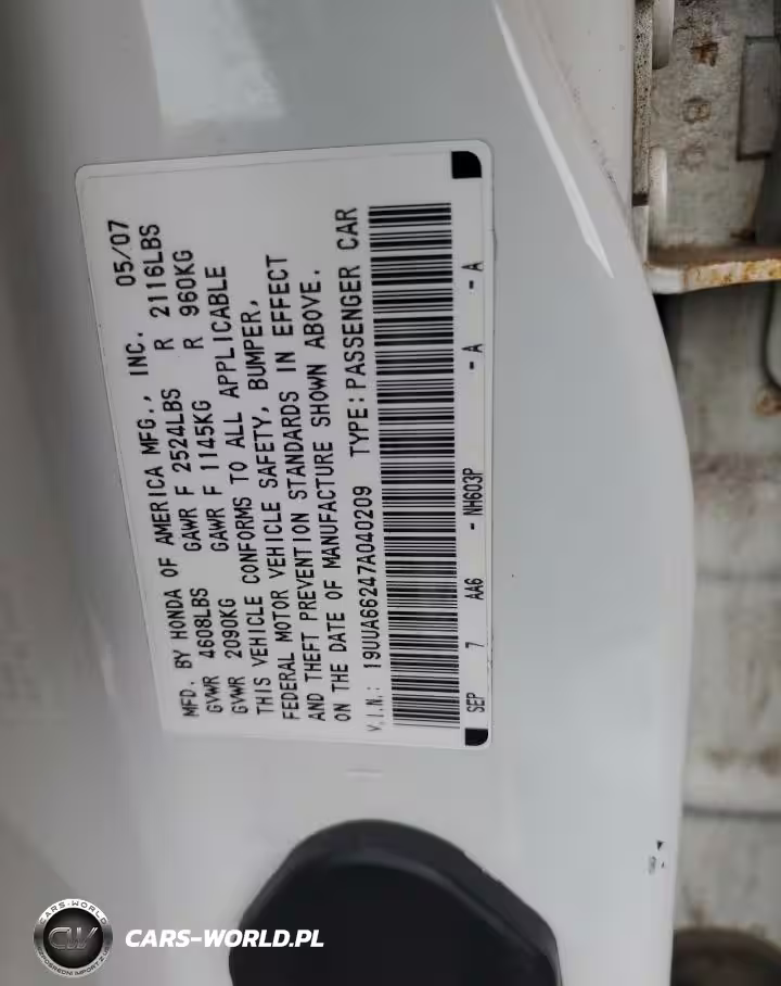 2007 Acura Tl VIN:19UUA66247A040209 - 13
