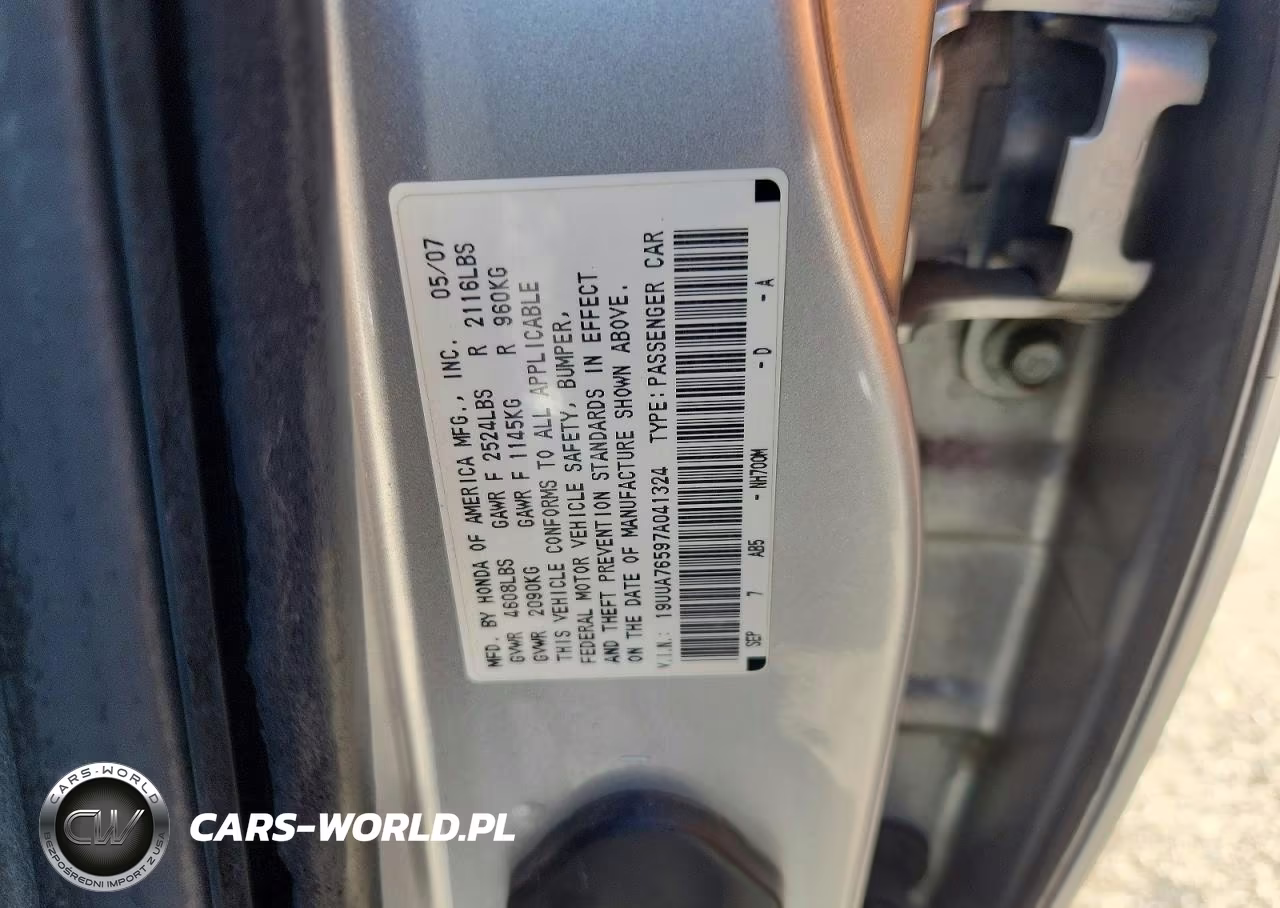 2007 Acura Tl Type S VIN:19UUA76597A041324 - 12