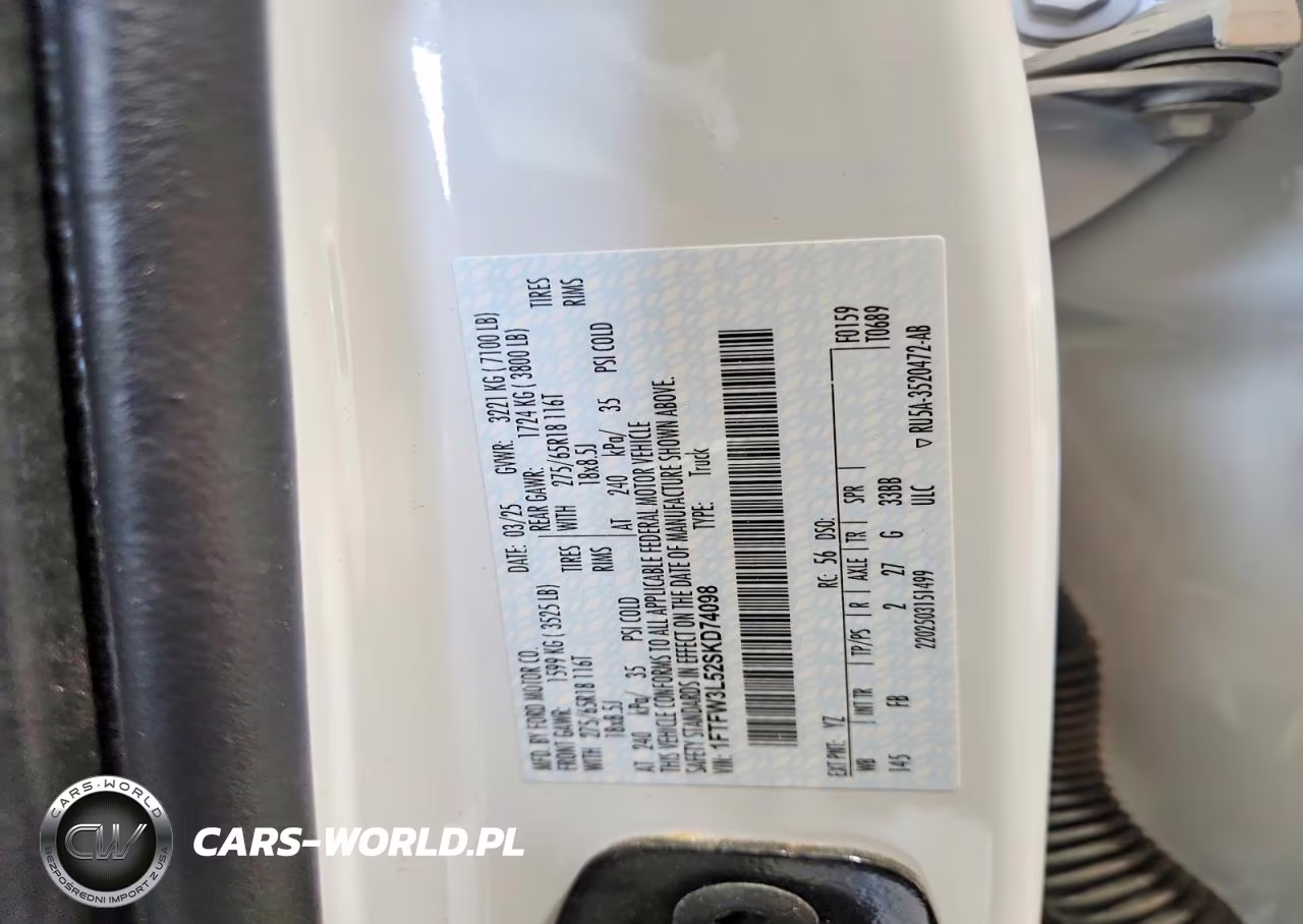 2025 Ford F150 Xlt VIN:1FTFW3L52SKD74098 - 12