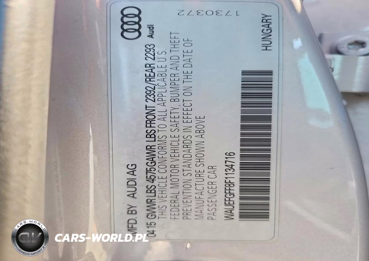 2015 Audi A3 Premium Plus VIN:WAUEFGFF8F1134716 - 13