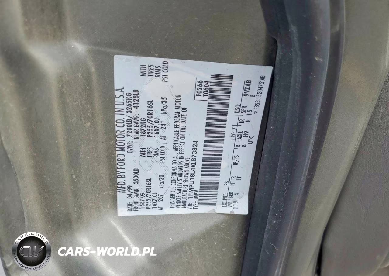 1999 Ford Expedition VIN:1FMPU18L4XLB73824 - 13