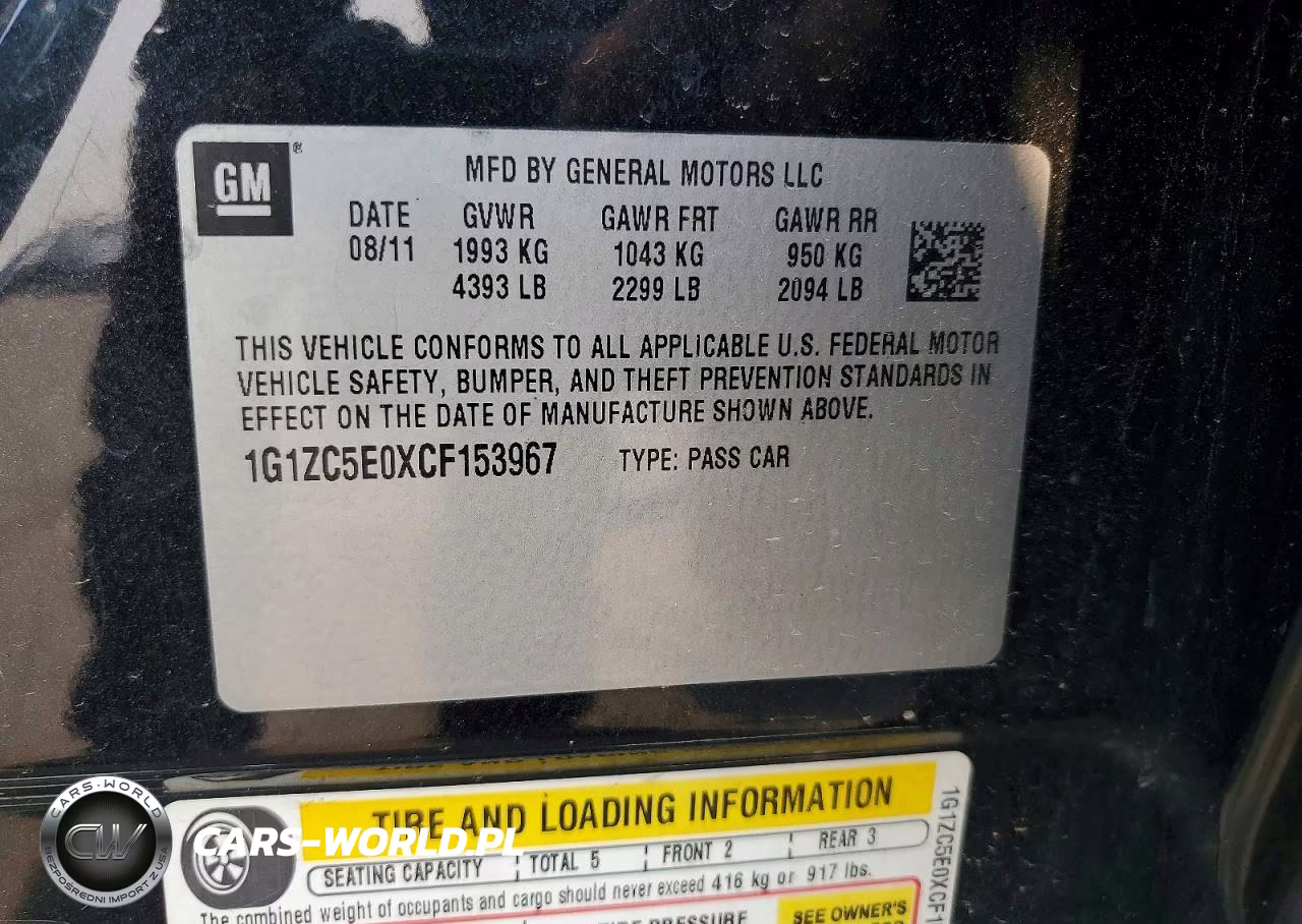 2012 Chevrolet Malibu 1Lt VIN:1G1ZC5E0XCF153967 - 12