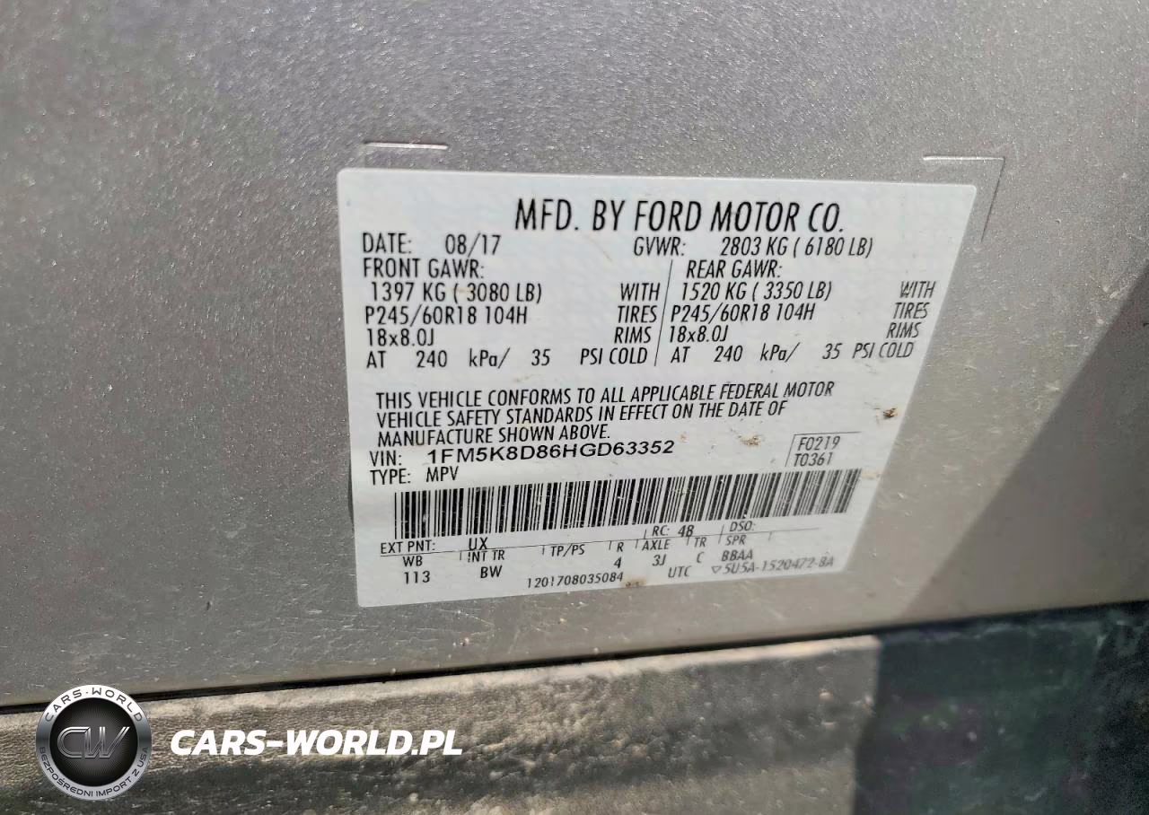 2017 Ford Explorer Xlt VIN:1FM5K8D86HGD63352 - 14