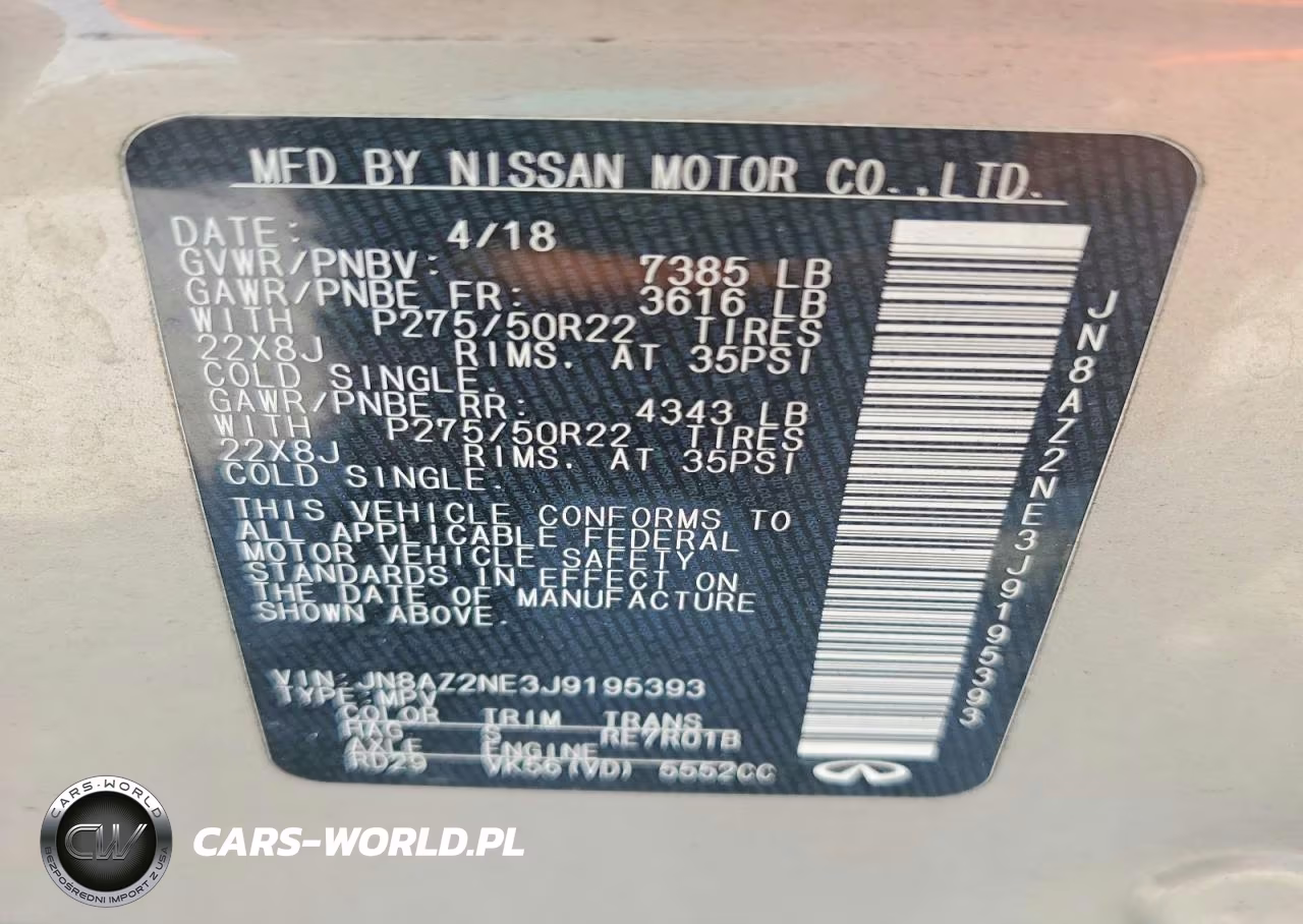 2018 Infiniti Qx80 Base VIN:JN8AZ2NE3J9195393 - 13