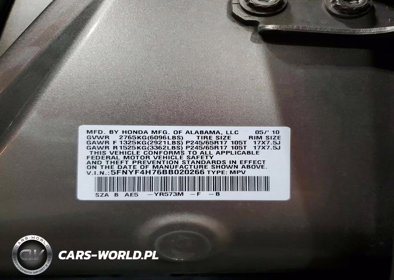 2011 Honda Pilot Exln VIN:5FNYF4H76BB020266 - 13