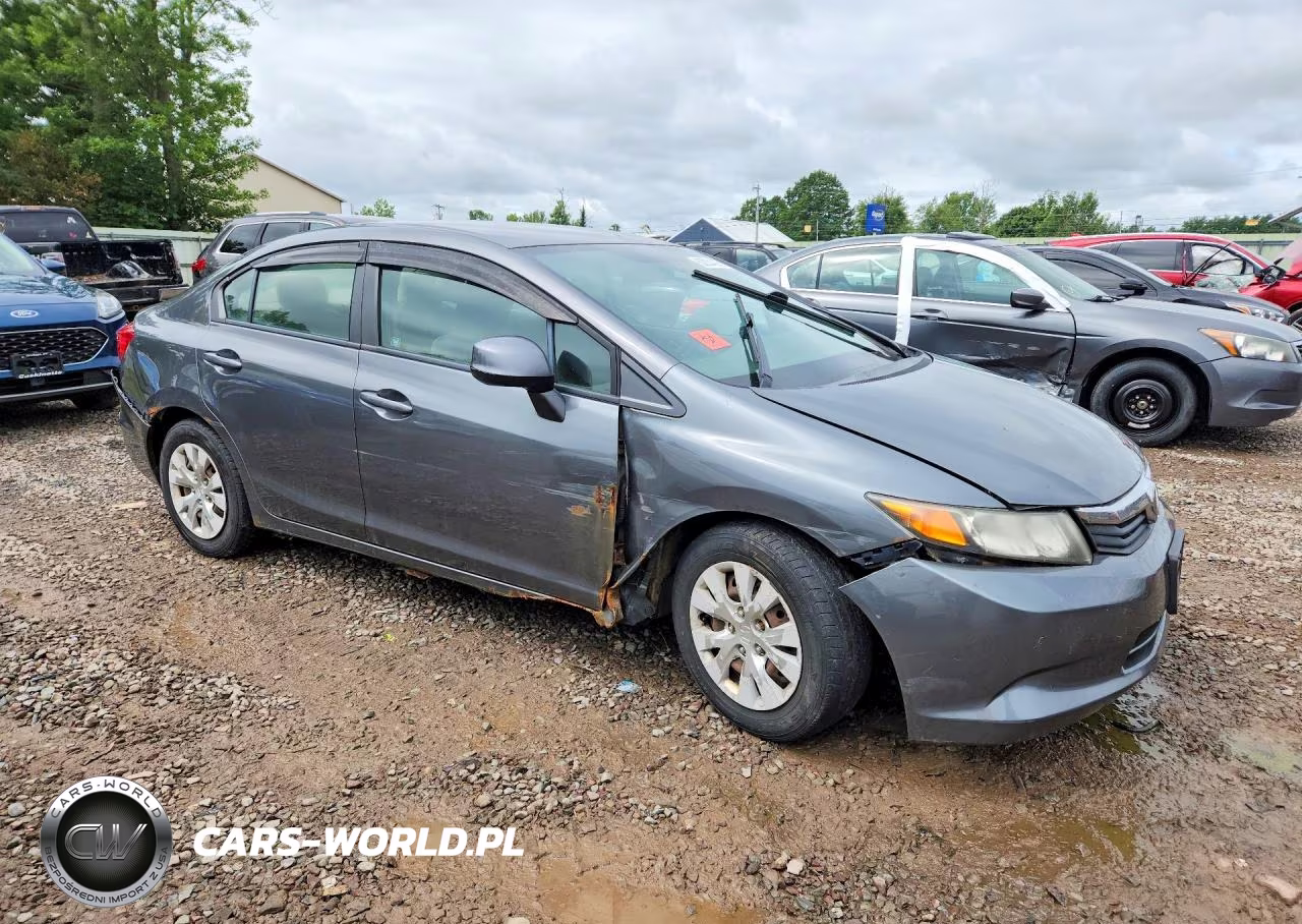 2012 Honda Civic Lx VIN:2HGFB2F58CH333017 - 4