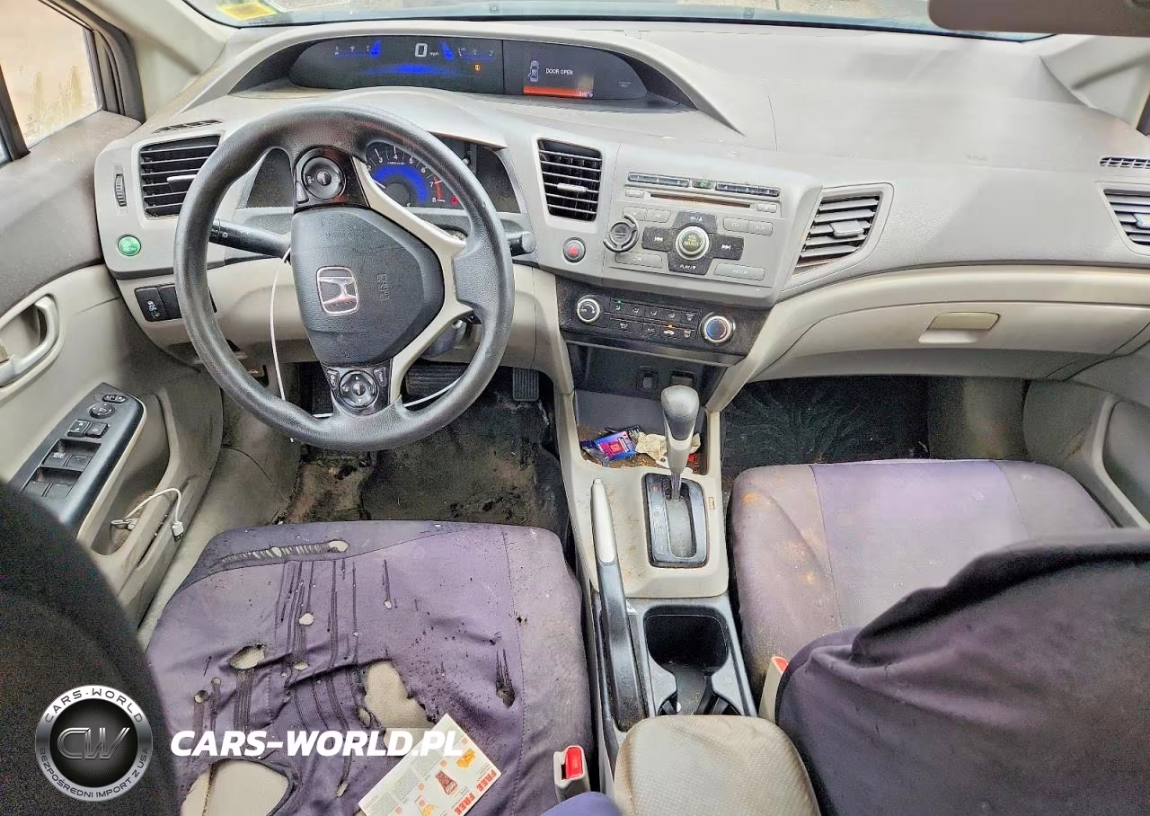 2012 Honda Civic Lx VIN:2HGFB2F58CH333017 - 8
