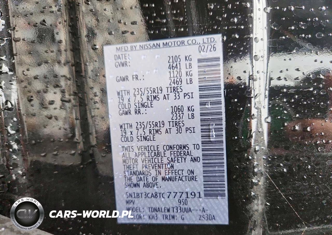 2026 Nissan Rogue Sl VIN:5N1BT3CA8TC777191 - 13