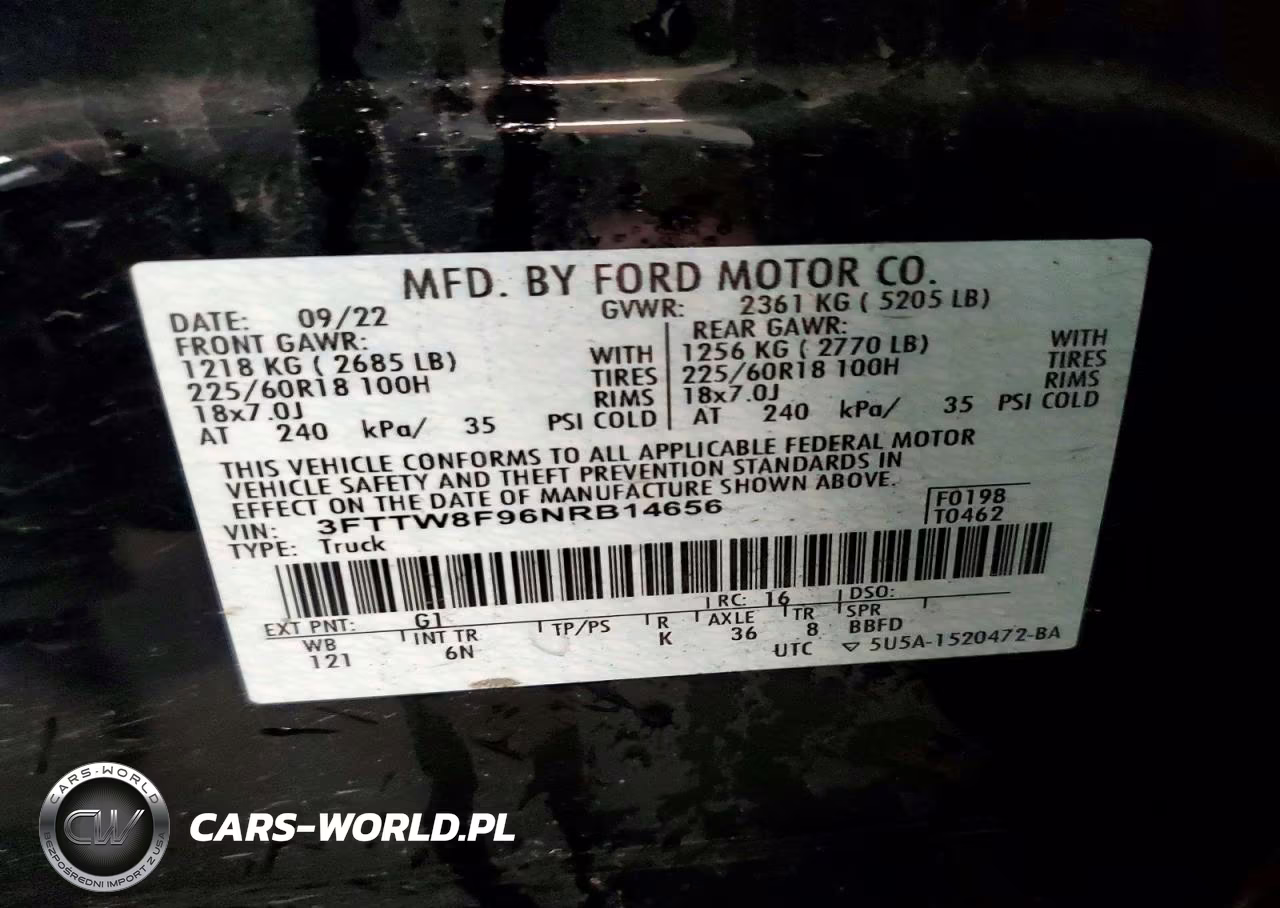 2022 Ford Maverick Xl VIN:3FTTW8F96NRB14656 - 12