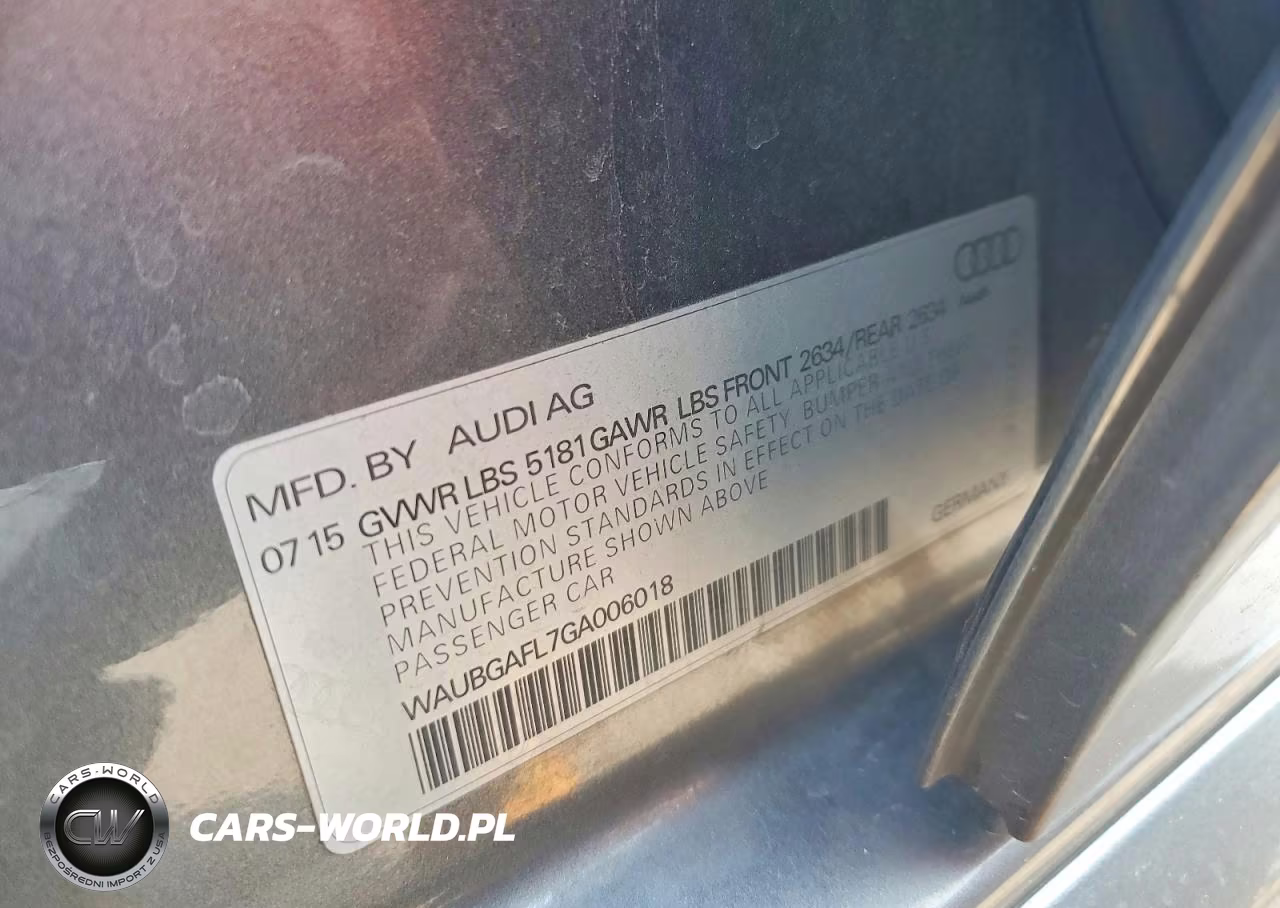 2016 Audi S4 Premium Plus VIN:WAUBGAFL7GA006018 - 12