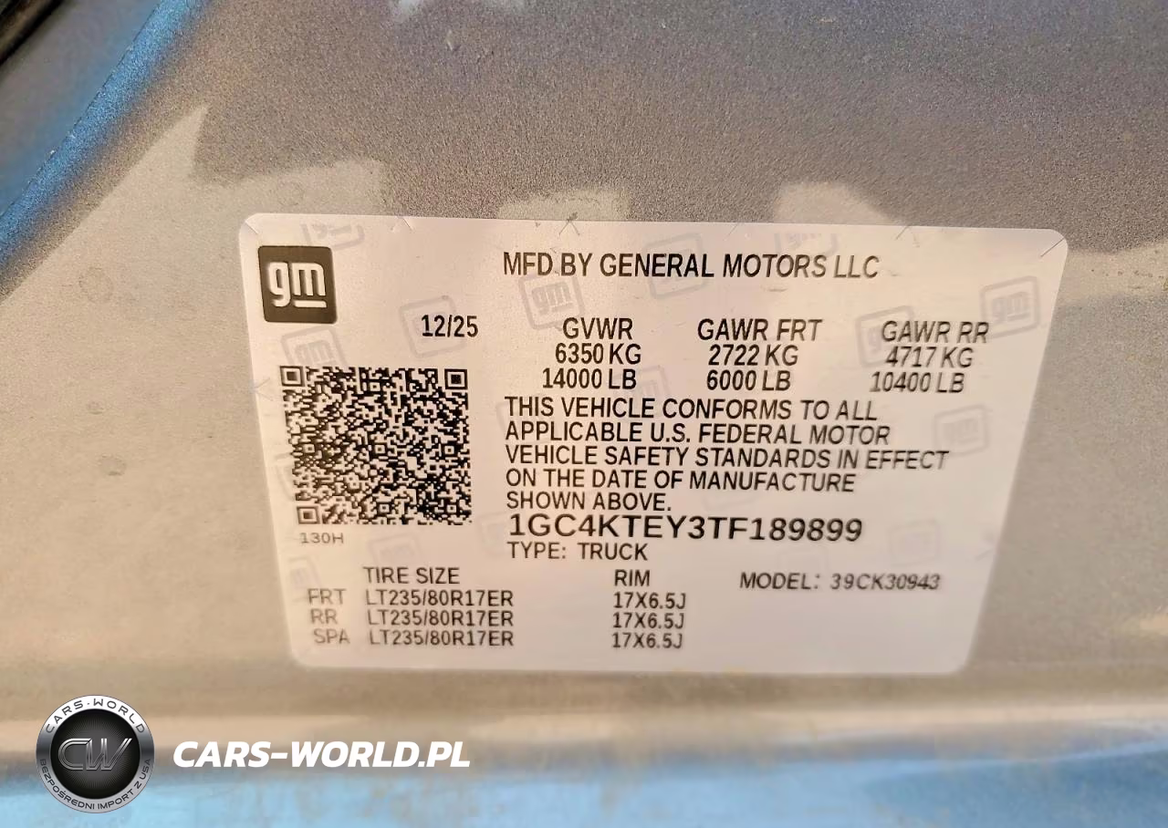 2026 Chevrolet Silverado K3500 Lt VIN:1GC4KTEY3TF189899 - 12