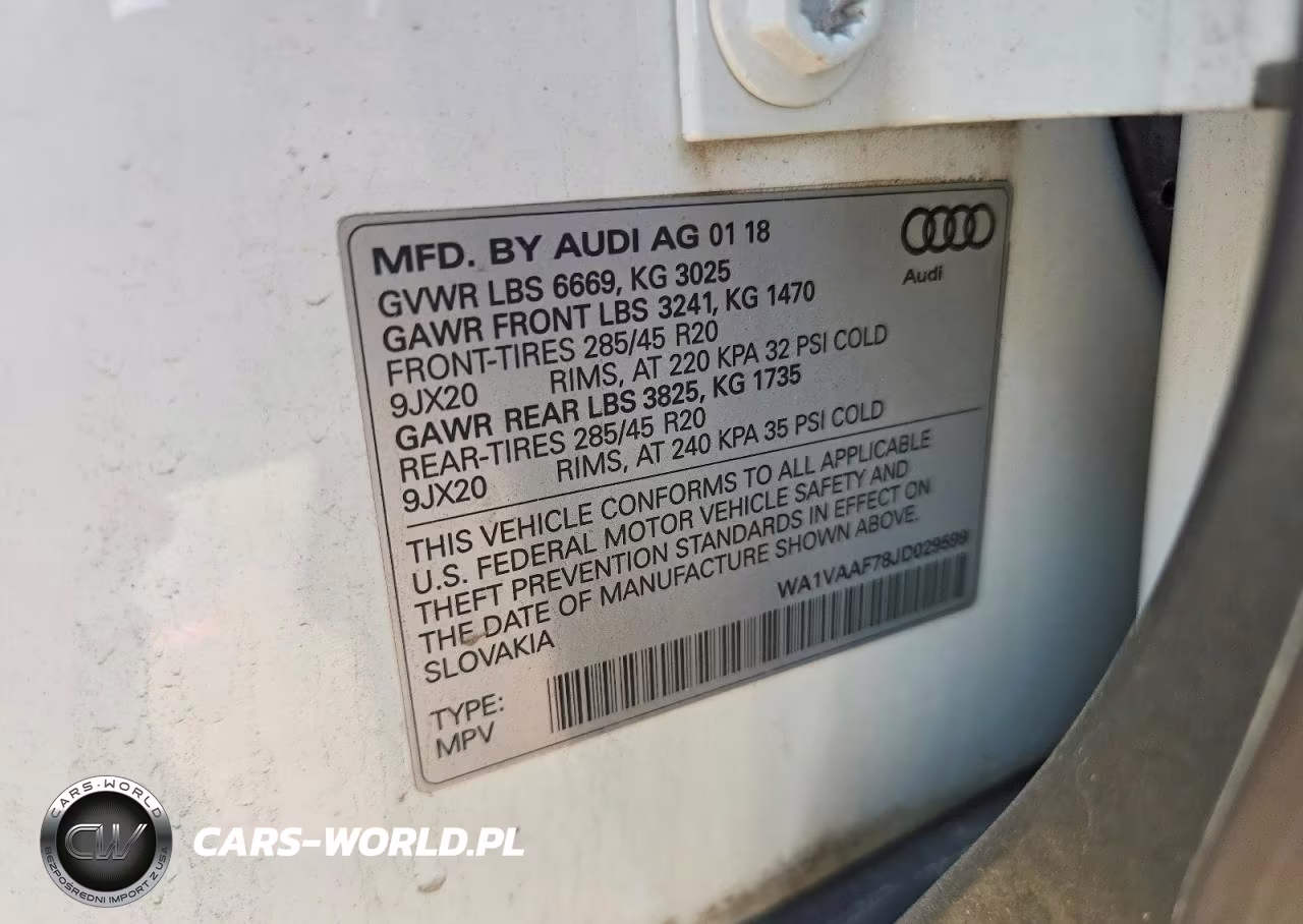 2018 Audi Q7 Prestige VIN:WA1VAAF78JD029599 - 13