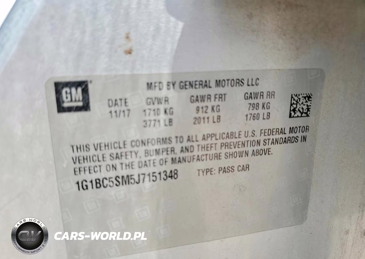 2018 Chevrolet Cruze Ls VIN:1G1BC5SM5J7151348 - 12