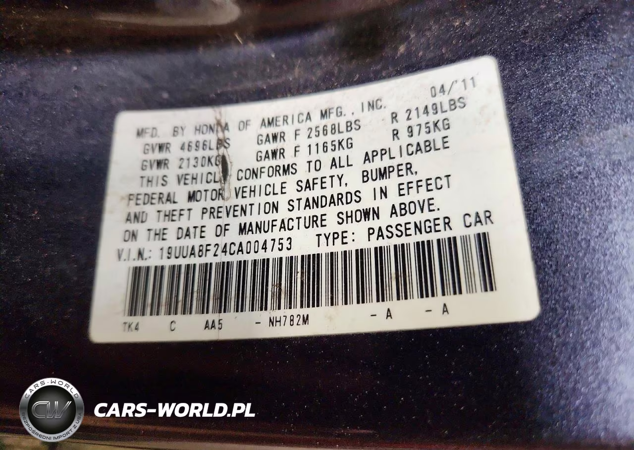 2012 Acura Tl VIN:19UUA8F24CA004753 - 12