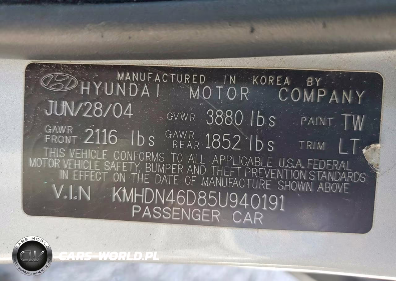 2005 Hyundai Elantra Gls-Gt VIN:KMHDN46D85U940191 - 13