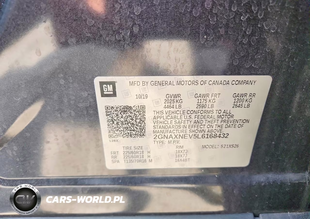 2020 Chevrolet Equinox Premier VIN:2GNAXNEV5L6168432 - 13
