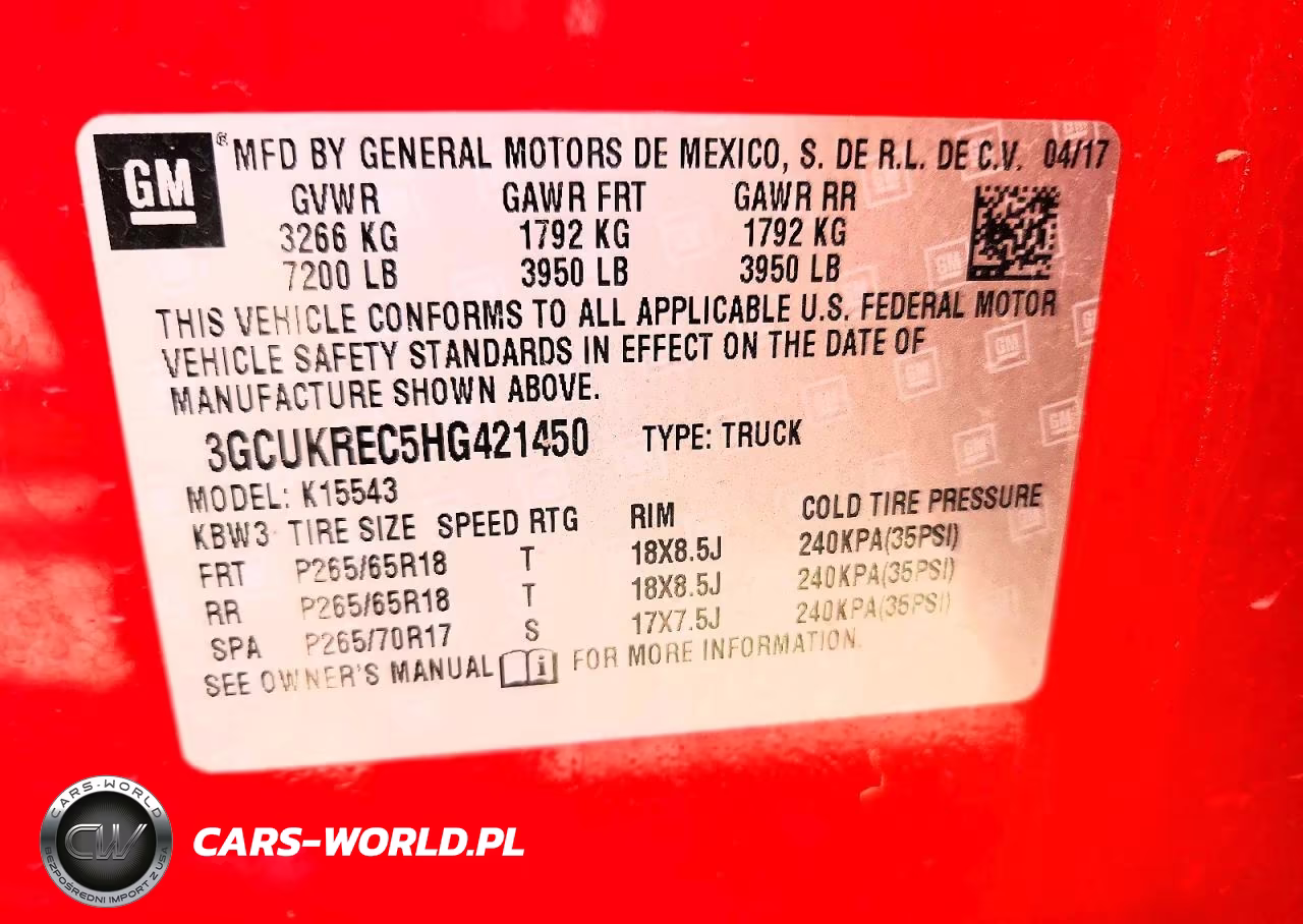 2017 Chevrolet Silverado K1500 Lt VIN:3GCUKREC5HG421450 - 12