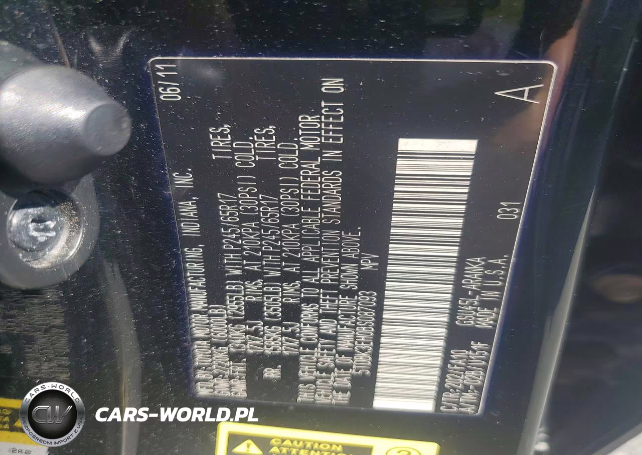 2011 Toyota Highlander Base VIN:5TDBK3EH0BS087093 - 13