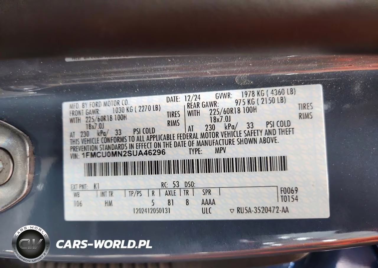 2025 Ford Escape St Line VIN:1FMCU0MN2SUA46296 - 12