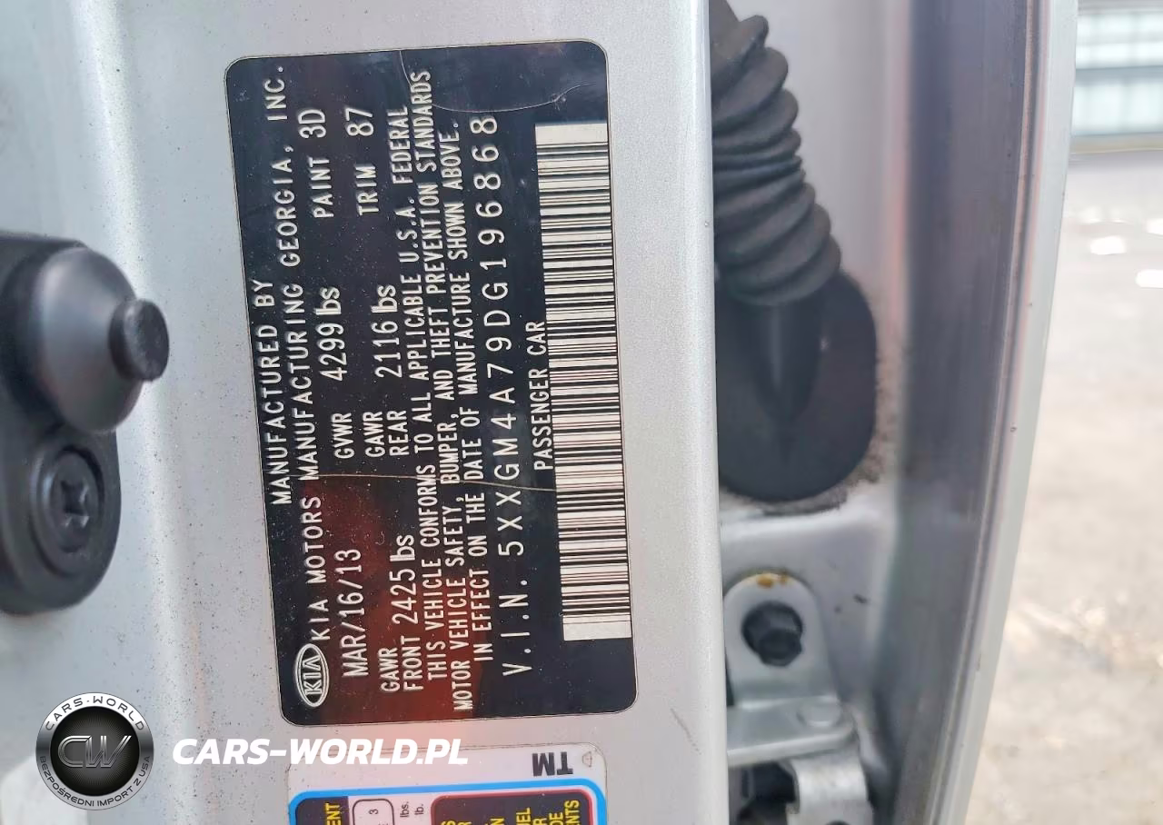 2013 Kia Optima Lx VIN:5XXGM4A79DG196868 - 12