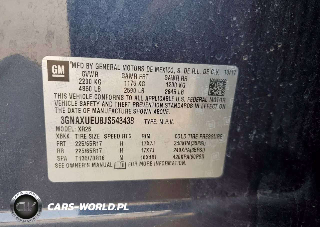 2018 Chevrolet Equinox Lt VIN:3GNAXUEU8JS543438 - 13
