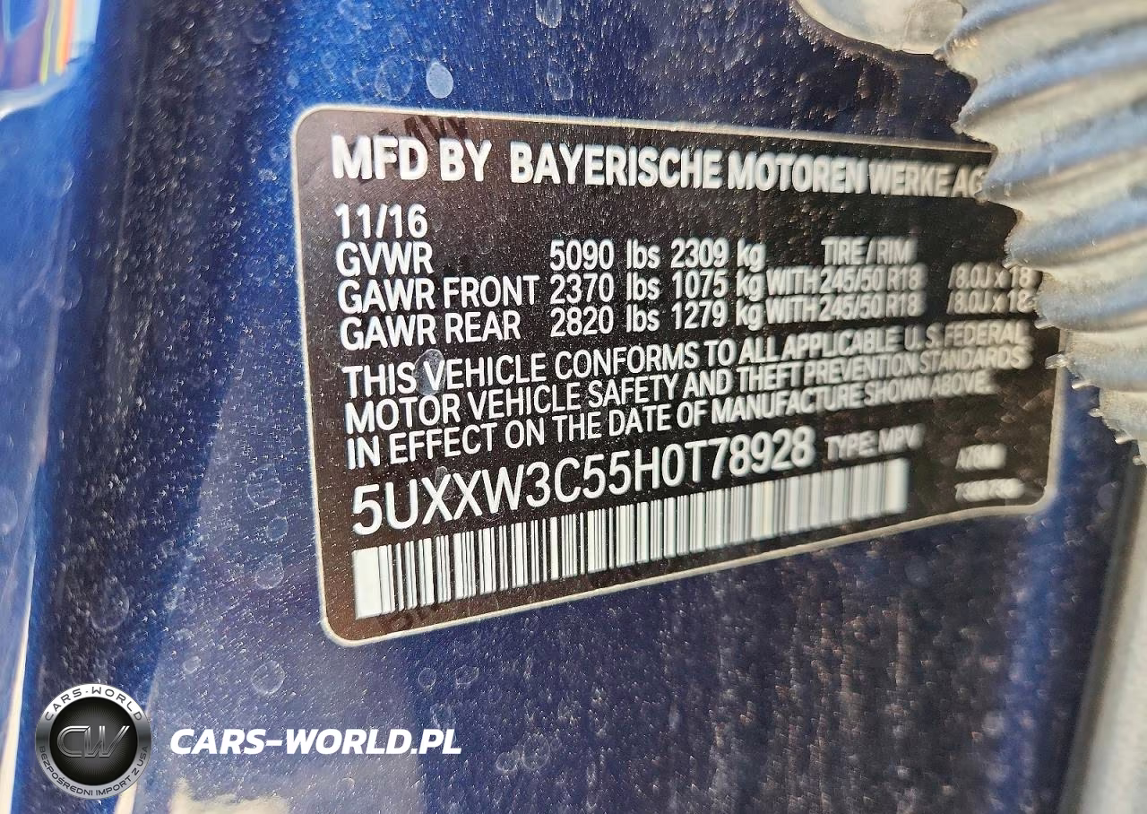 2017 BMW X4 xDrive28I VIN:5UXXW3C55H0T78928 - 13