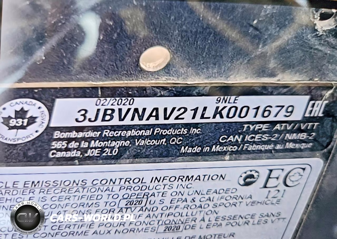 2020 Can-Am Maverick X3 Utility Vehicle VIN:3JBVNAV21LK001679 - 10