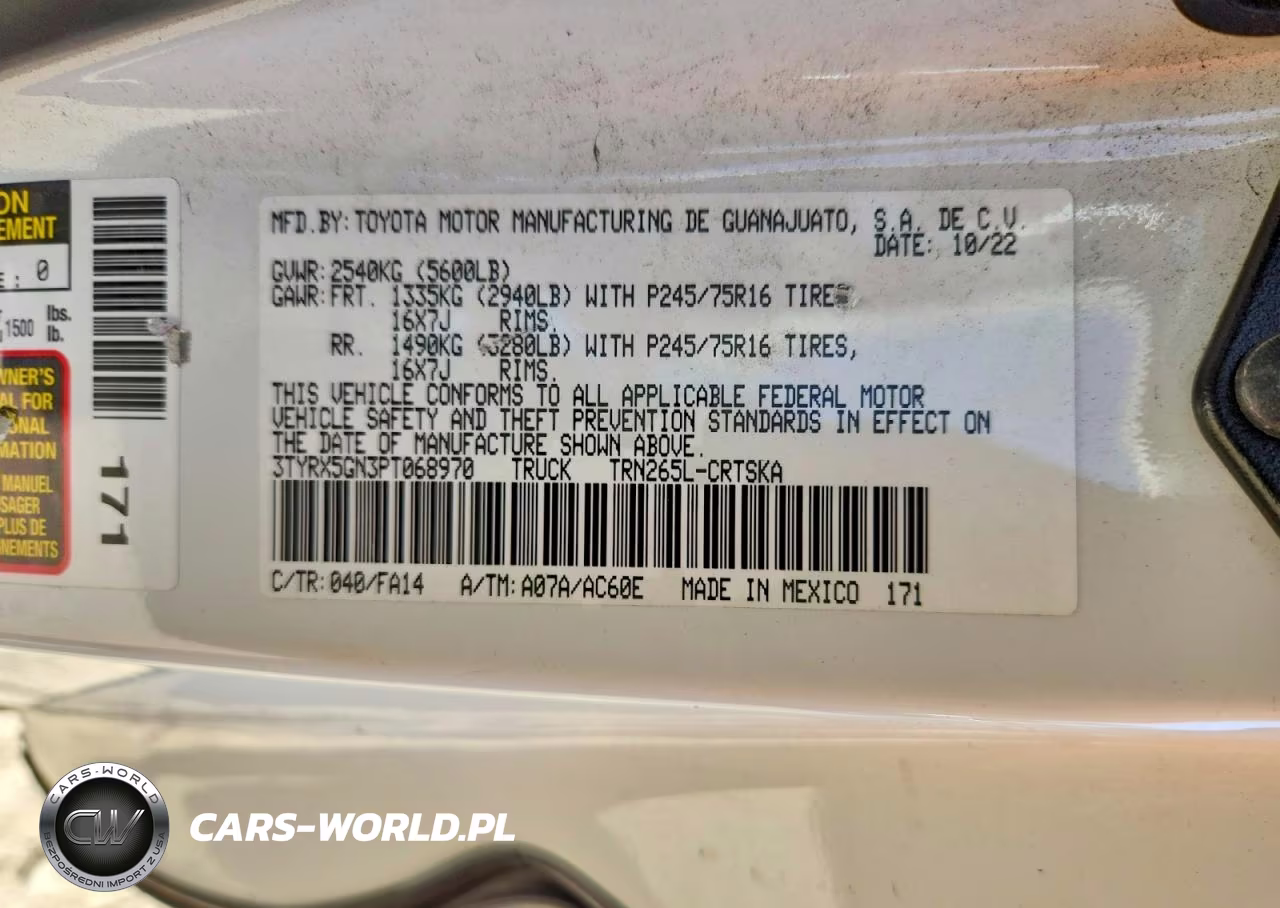 2023 Toyota Tacoma Sr VIN:3TYRX5GN3PT068970 - 13