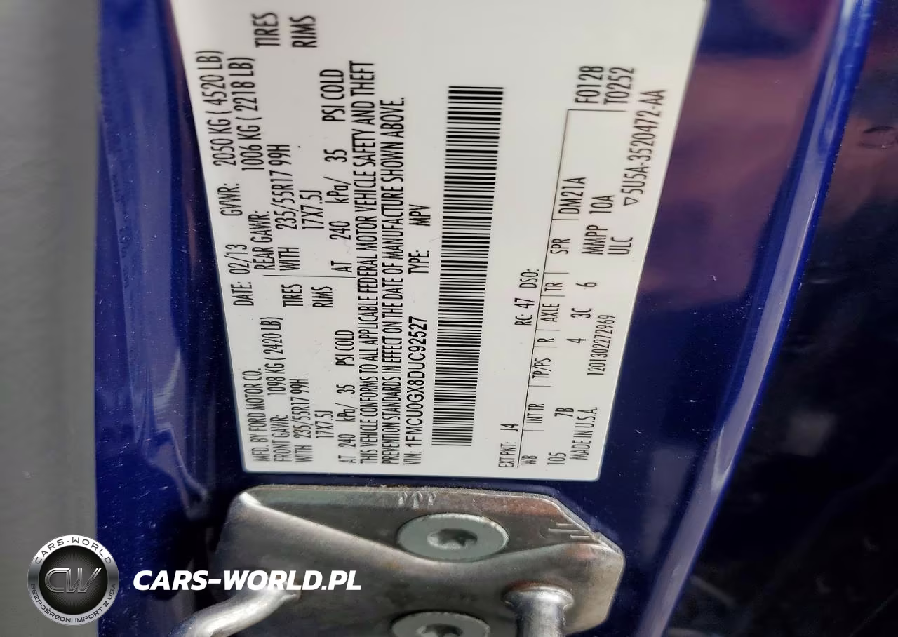 2013 Ford Escape Se VIN:1FMCU0GX8DUC92527 - 13