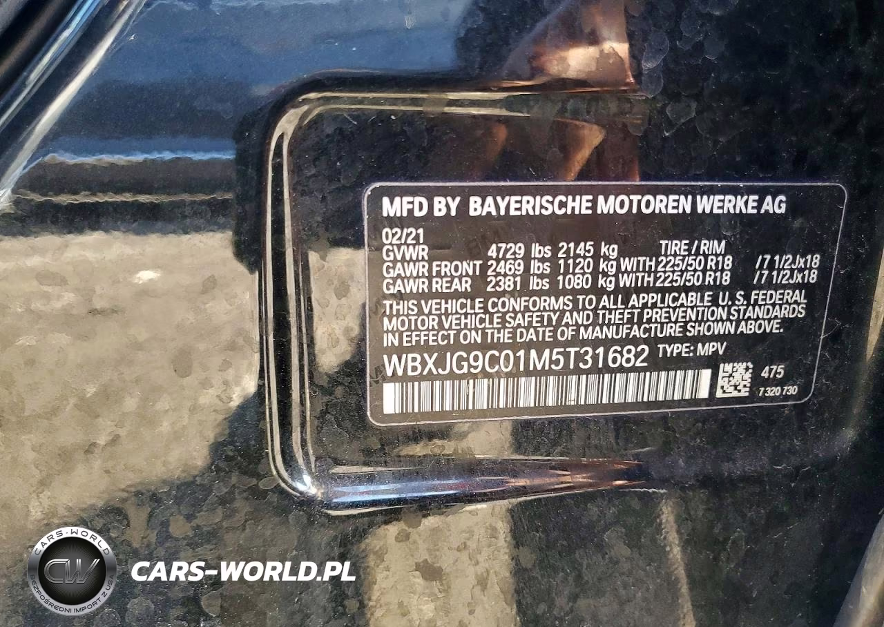 2021 BMW X1 xDrive28I VIN:WBXJG9C01M5T31682 - 13