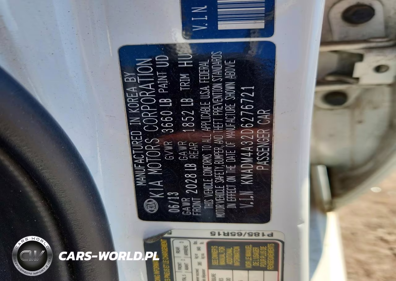 2013 Kia Rio Lx VIN:KNADM4A32D6276721 - 13