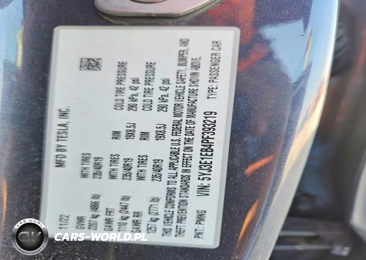2023 Tesla Model 3 VIN:5YJ3E1EB4PF393219 - 13