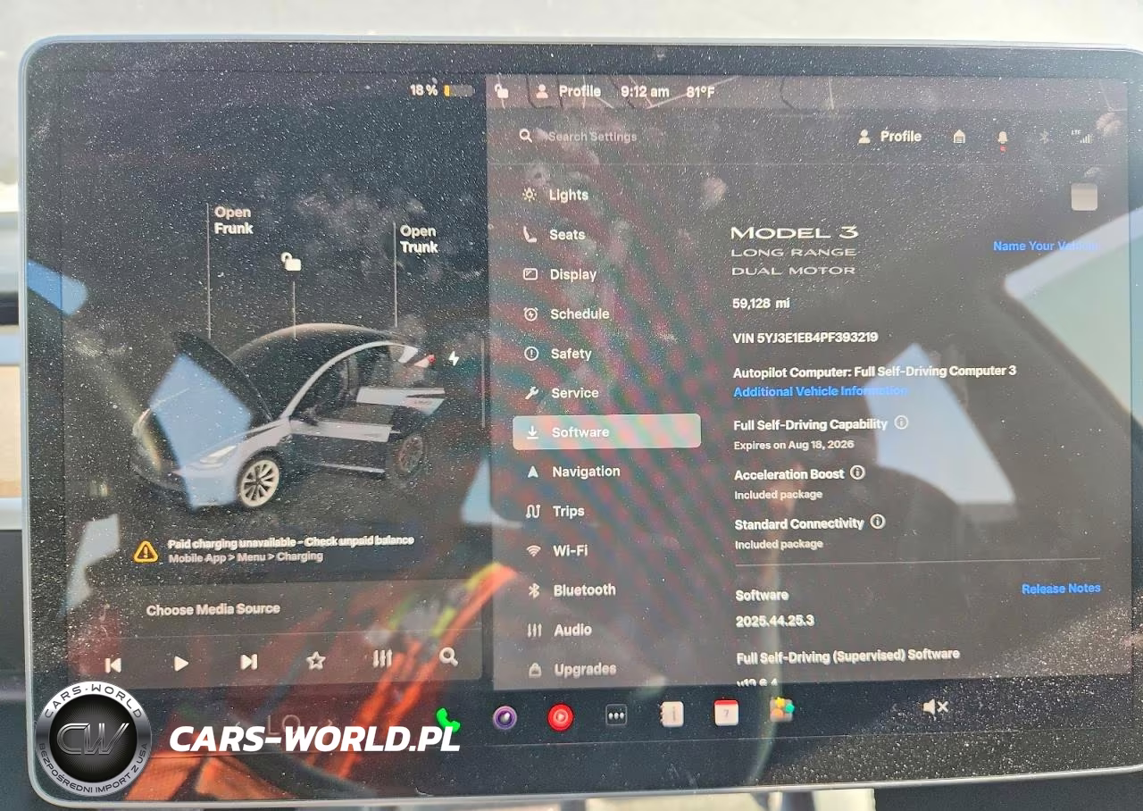 2023 Tesla Model 3 VIN:5YJ3E1EB4PF393219 - 9