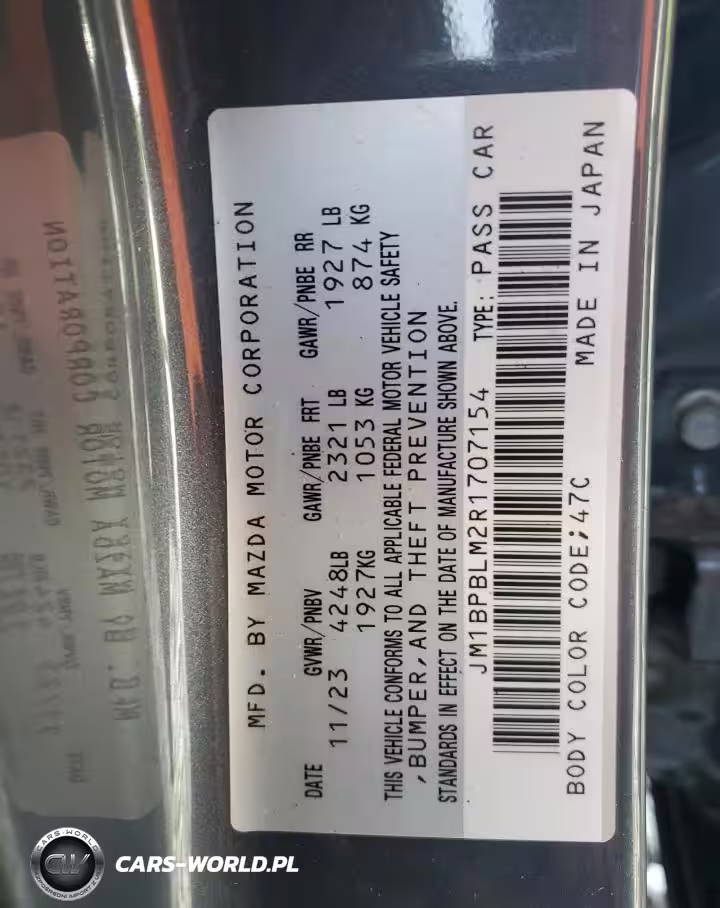 2024 Mazda 3 Preferred VIN:JM1BPBLM2R1707154 - 13