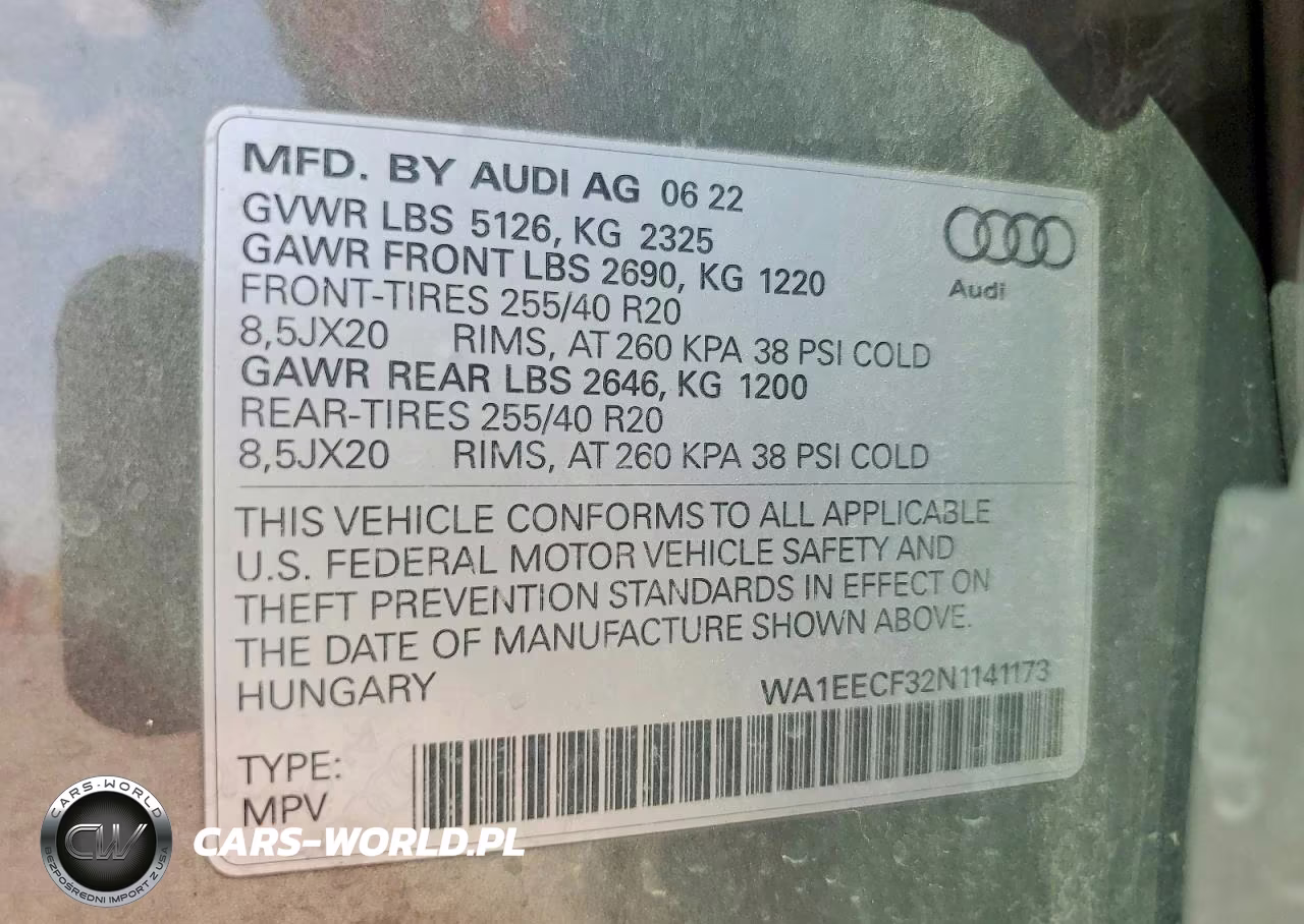 2022 Audi Q3 Premium Plus S Line 45 VIN:WA1EECF32N1141173 - 13