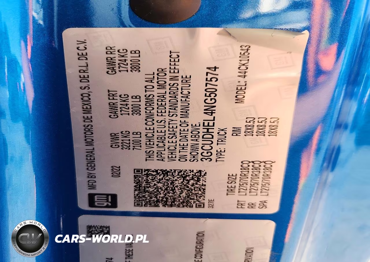 2022 Chevrolet Silverado K1500 Zr2 VIN:3GCUDHEL4NG507574 - 13