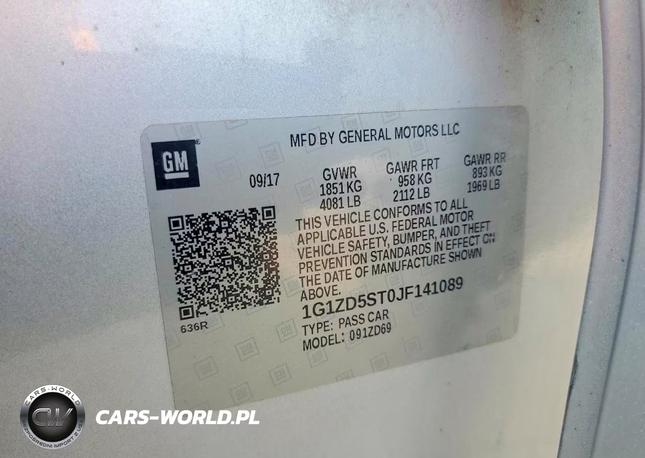 2018 Chevrolet Malibu Lt VIN:1G1ZD5ST0JF141089 - 12