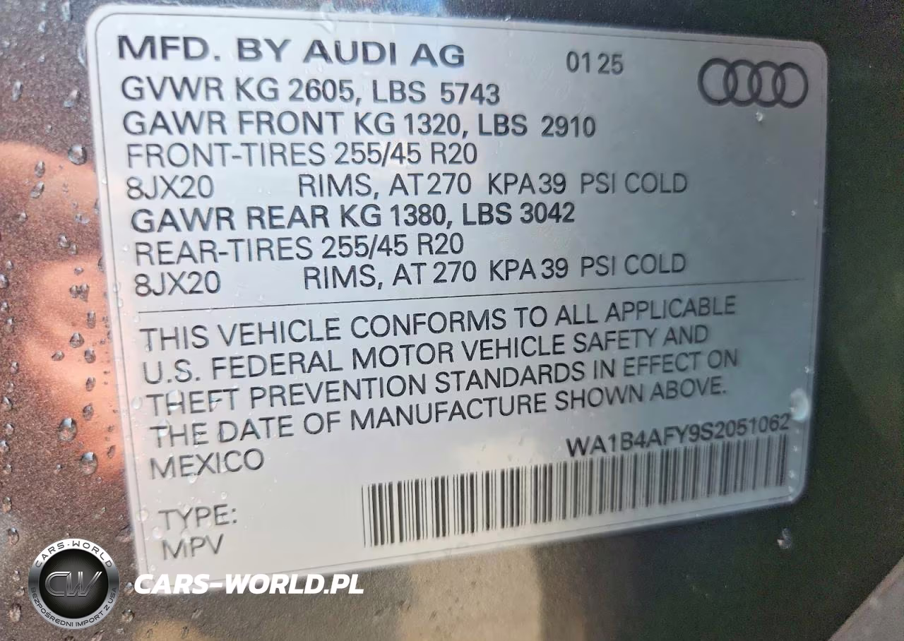 2025 Audi Sq5 Premium Plus VIN:WA1B4AFY9S2051062 - 14