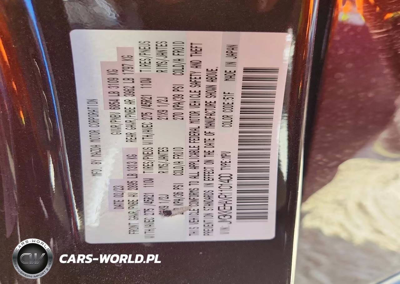 2024 Mazda Cx-90 Premium Plus VIN:JM3KKEHAXR1101400 - 13